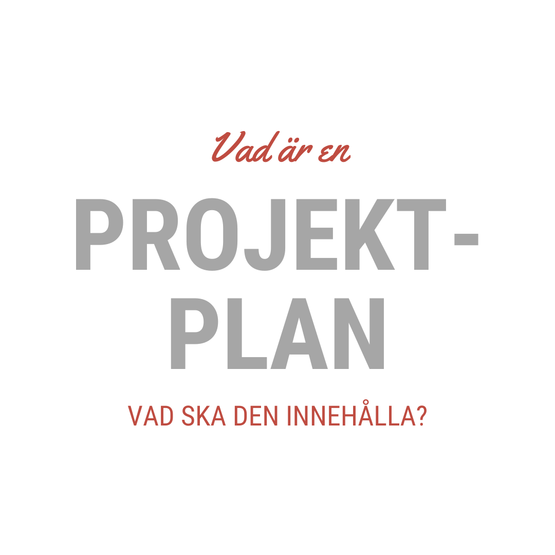 Vad är en projektplan